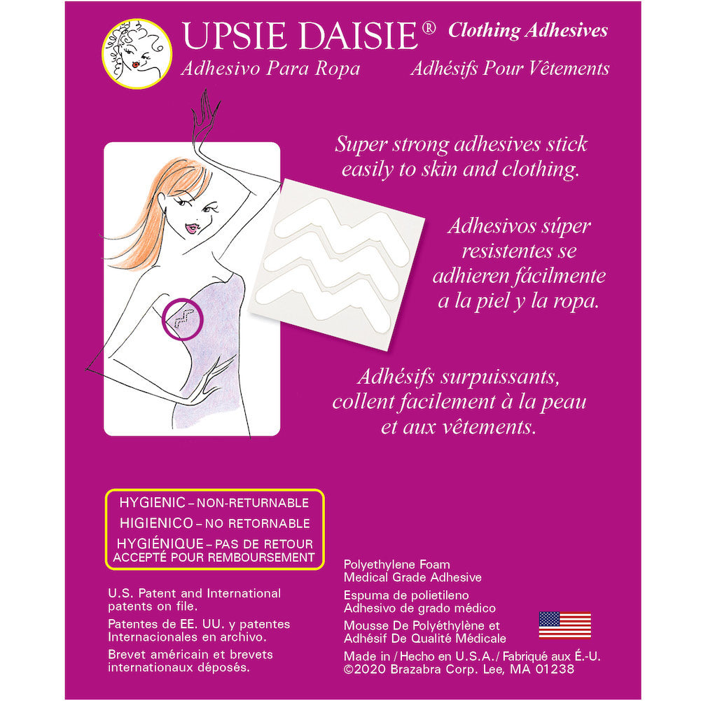 Braza Upsie Daisie adhesive clothing tape strips for heavy gowns – product view