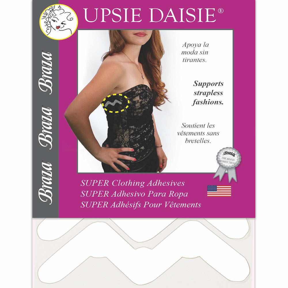 Braza Upsie Daisie adhesive clothing tape strips for heavy gowns