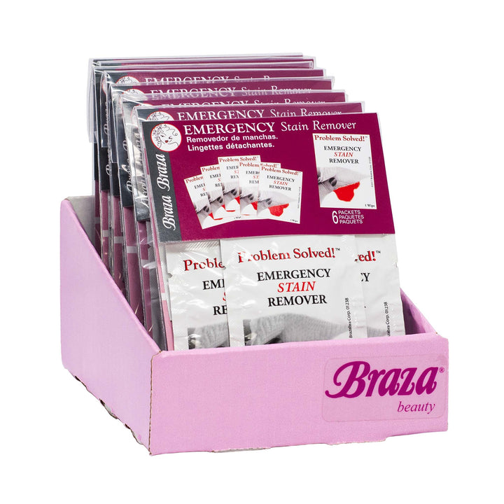 Braza Emergency Stain Remover towelettes fabric stain wipes – product view