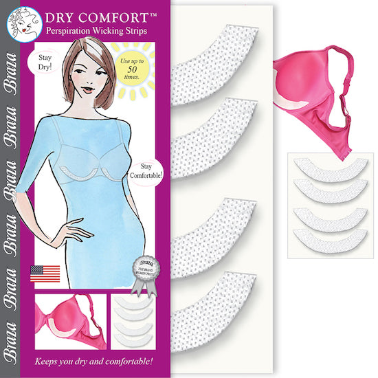 Braza Dry Comfort bra liners moisture wicking sweat pads