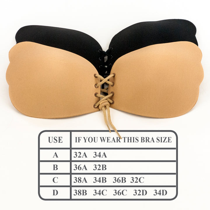 Braza Cleavage Pal lace up adhesive bra for cleavage and lift – view 11
