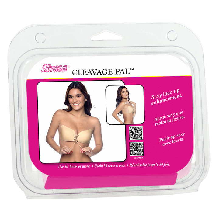 Braza Cleavage Pal lace up adhesive bra for cleavage and lift – view 4