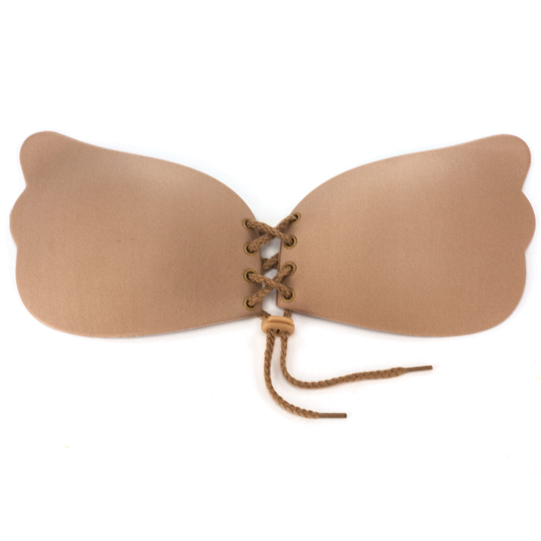 Braza Cleavage Pal lace up adhesive push up bra silicone – view 6