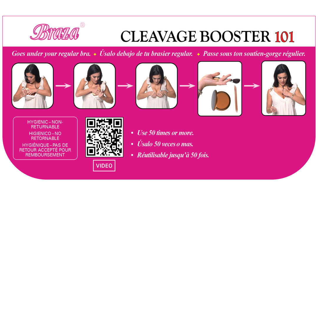 Braza Cleavage Booster 101 push up cleavage enhancer insert – packaging