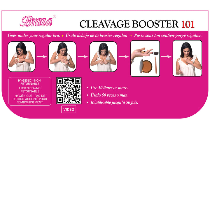 Braza Cleavage Booster 101 push up cleavage enhancer insert – packaging
