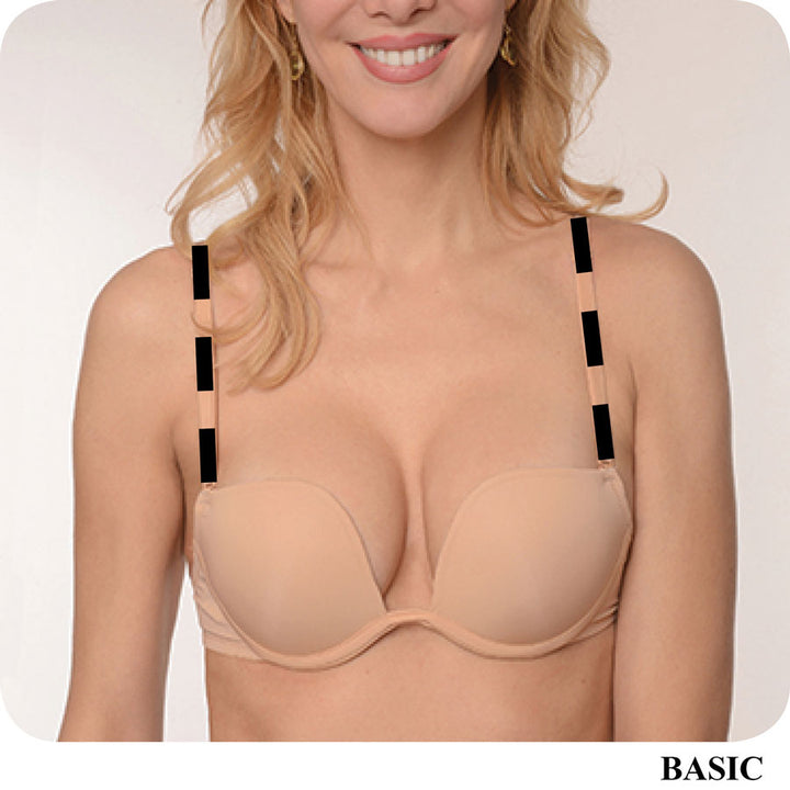Braza 5 Way Plunge Bra strapless backless deep plunge multiway bra – view 9