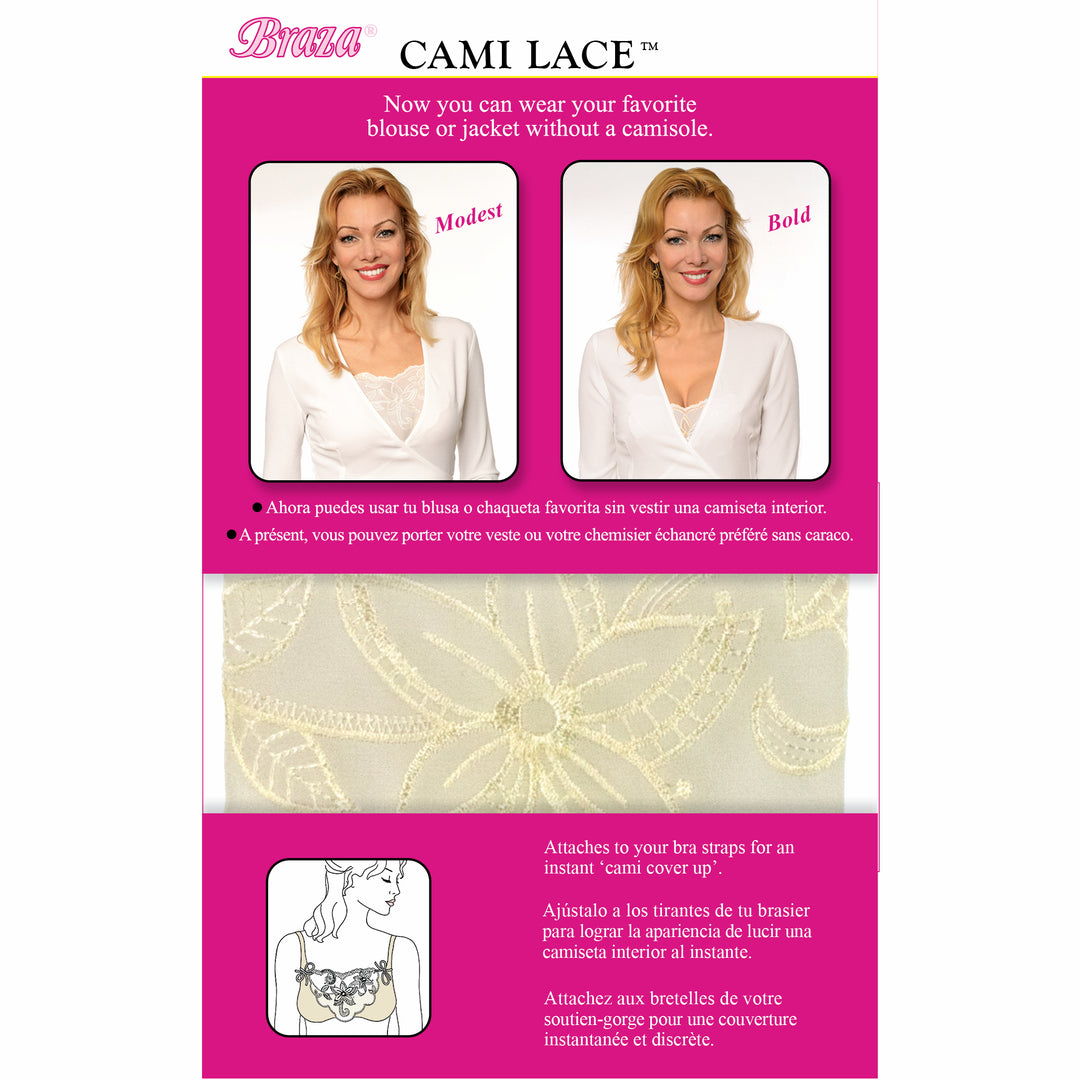 Braza Cami Lace embroidered lace camisole bra cover – view 8