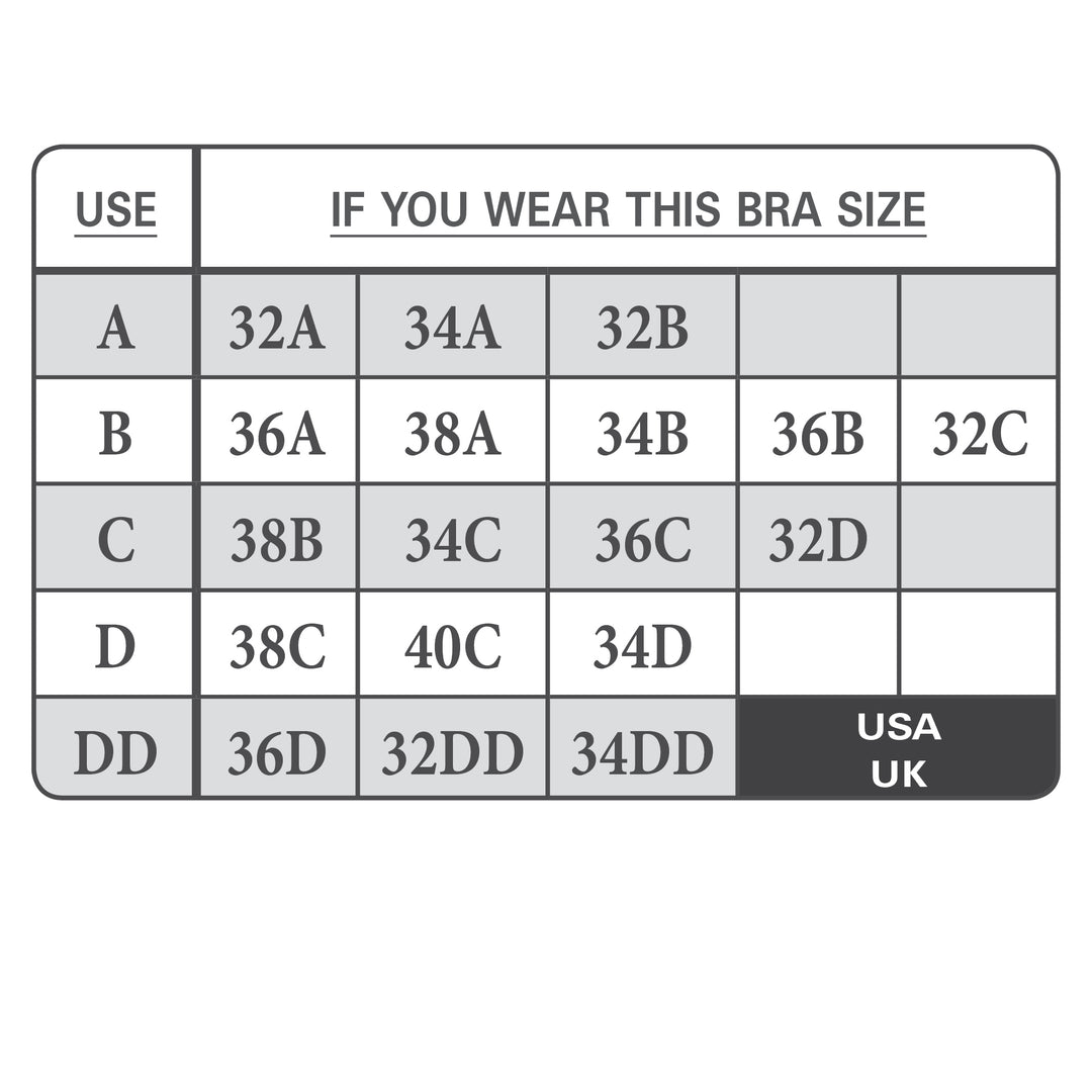 Braza Reveal Cleavage adjustable strapless multiway bra cups – product view