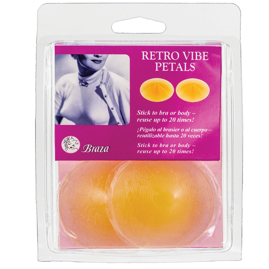 Braza Retro Vibe Petals reusable silicone nipple covers beige