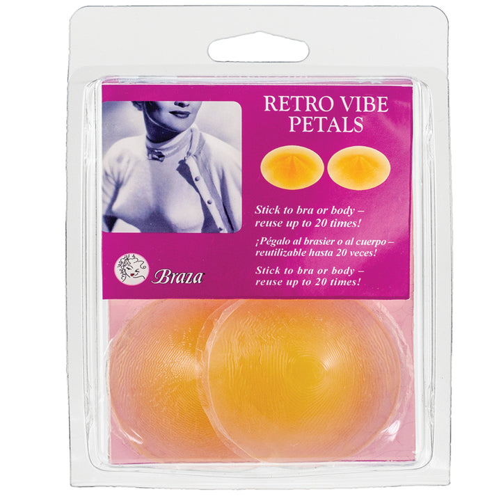 Braza Retro Vibe Petals reusable silicone nipple covers beige