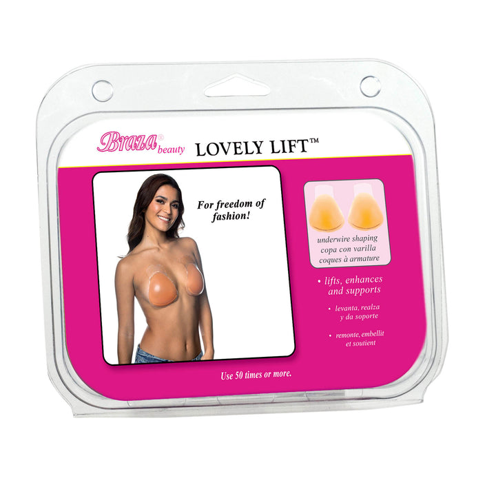 Braza Lovely Lift strapless silicone underwire adhesive bra