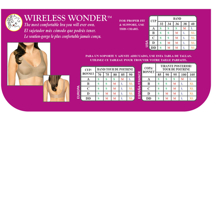 Braza Wireless Wonder comfortable wireless support bra – packaging