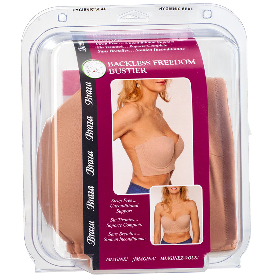 Braza Backless Freedom Bustier strapless underwire push up bra