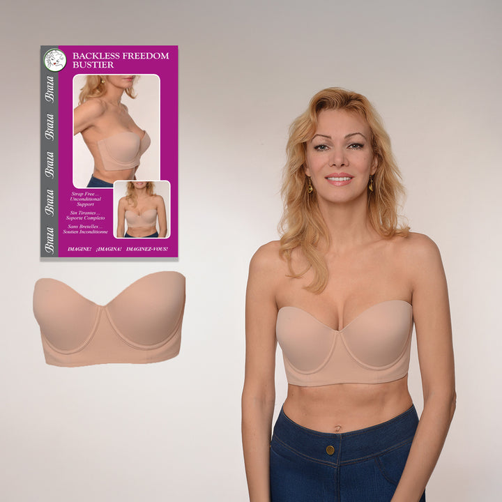 Backless Freedom Bustier - Strapless Underwire Bra
