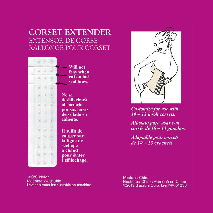 Braza Corset Extender hook extender for tight corsets – product view