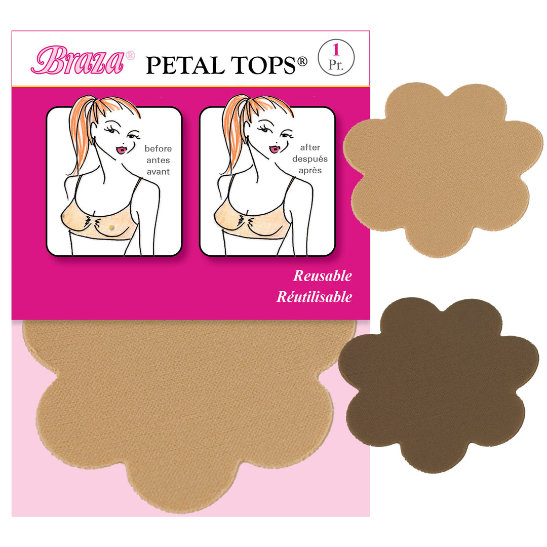 Braza Petal Tops reusable silicone nipple covers breast petals – view 5