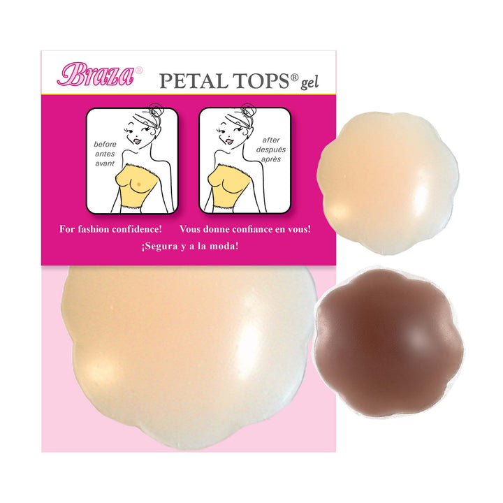 Silicone Gel Petals Beige 1Pair