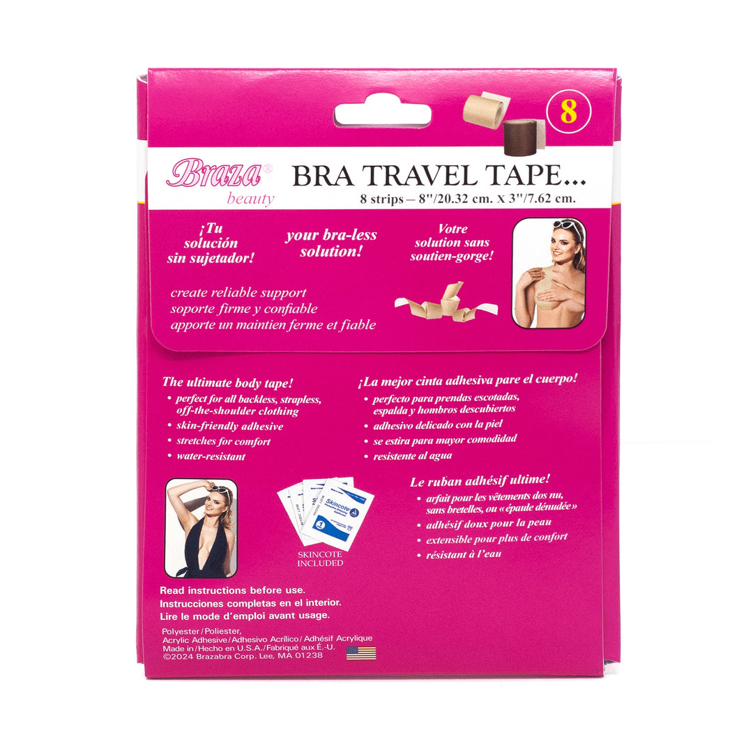 Braza Bra Travel Tape skin-safe body tape strips – packaging