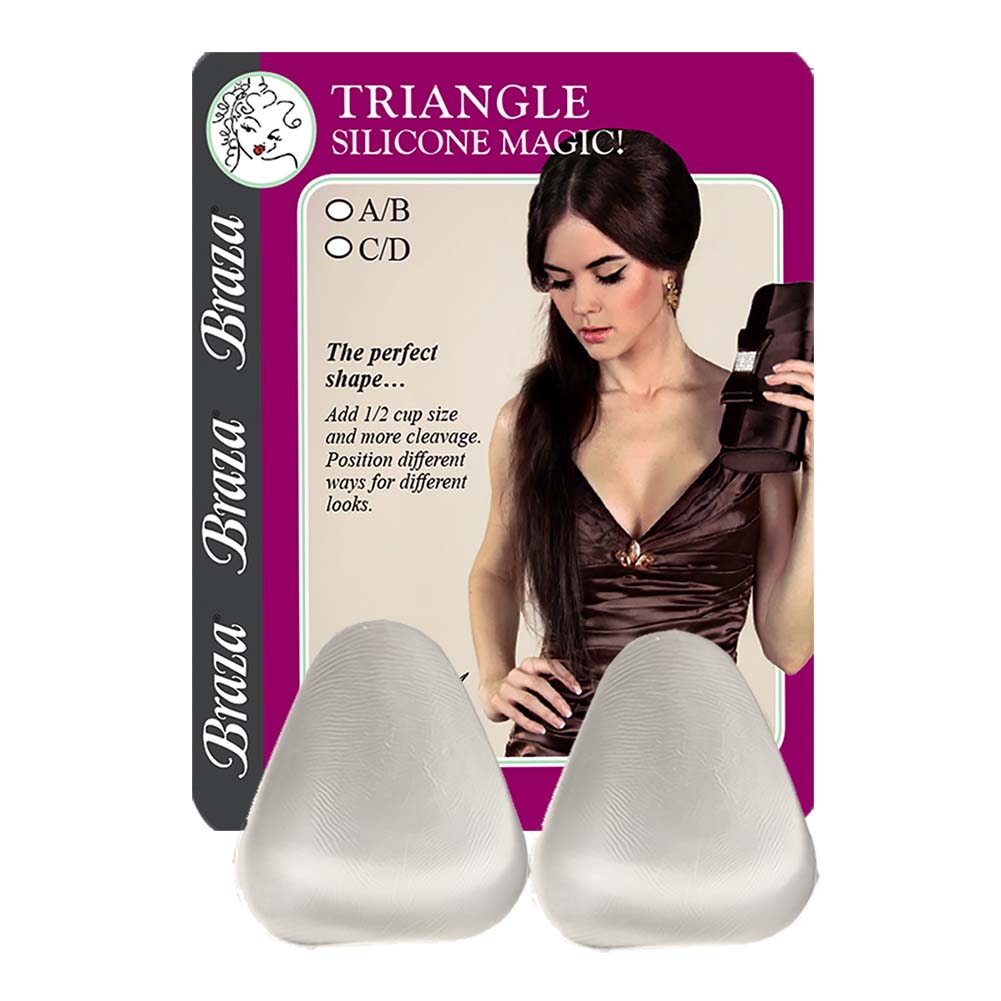Braza Silicone Triangle – silicone push up pads for triangle bras